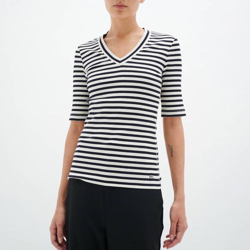 Black/White Dagna Striped Cotton Top - Inwear - Modalova
