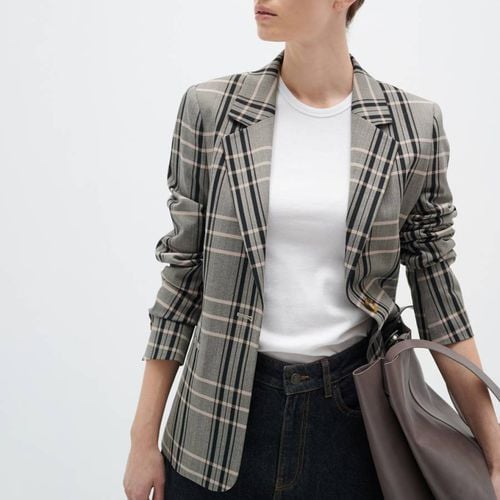 Grey Whit Check Blazer - Inwear - Modalova