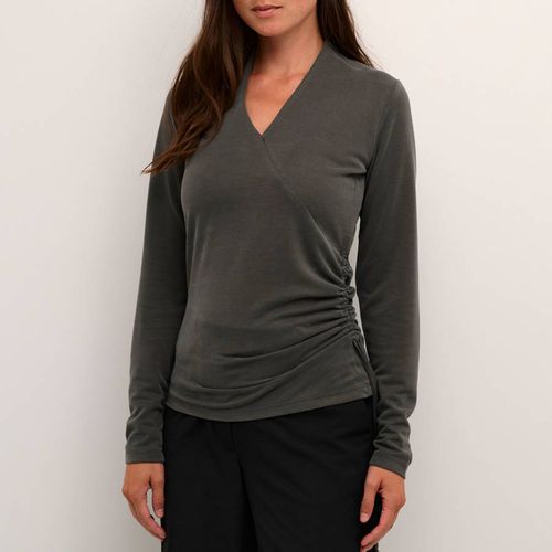 Dark Grey Graysen Wrap Top - Inwear - Modalova