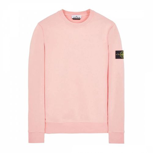 Pink Crew Neck Fleece Sweatshirt - Stone Island - Modalova