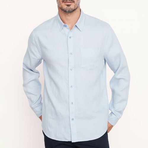 Blue Linen Shirt - Vince - Modalova