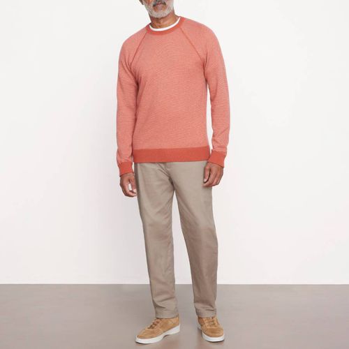 Red Birdseye Raglan Wool Jumper - Vince - Modalova