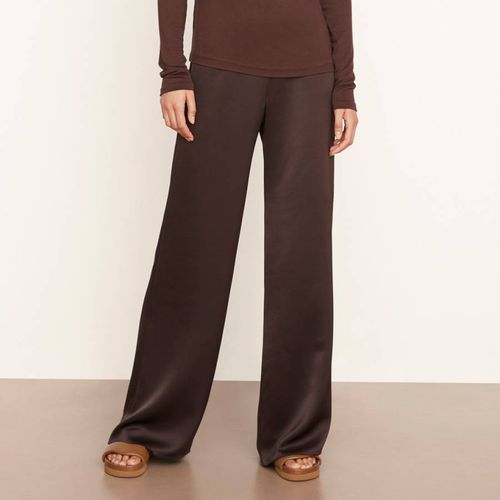 High Waist Heavy Satin Trousers - Vince - Modalova