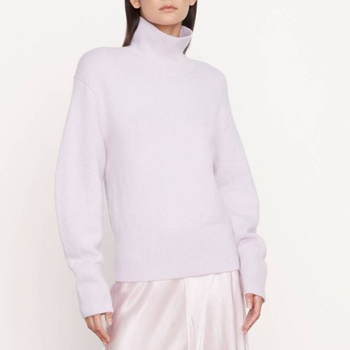 Lilac Turtle Neck Wool Blend Jumper - Vince - Modalova