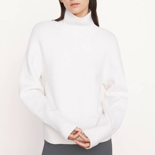 Off-White Turtle Neck Wool Blend Jumper - Vince - Modalova