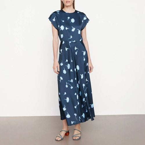 Navy Sea Carnation Midi Dress - Vince - Modalova