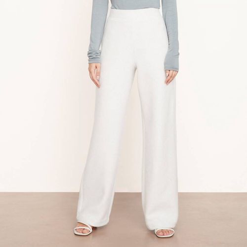 Wide Leg Cotton Blend Trousers - Vince - Modalova