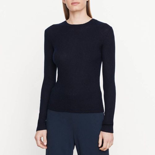 Black Slim Ribbed Cashmere Jumper - Vince - Modalova