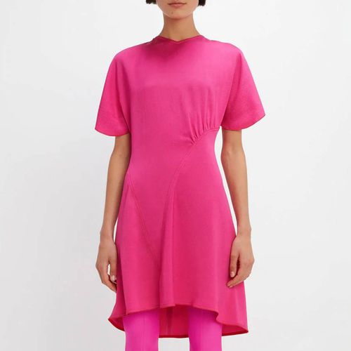 Pink Cap Sleeve Mini Dress - Victoria Beckham - Modalova