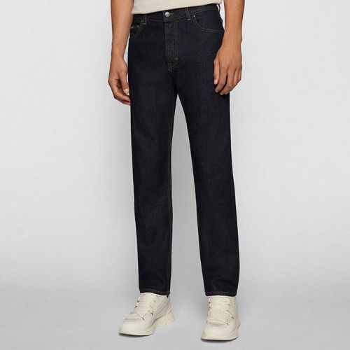 Dark Blue Albany Stretch Cotton Jeans - BOSS - Modalova