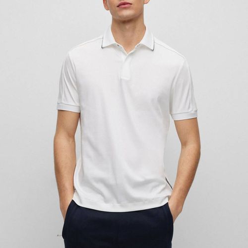 White Penrose Cotton Polo Shirt - BOSS - Modalova
