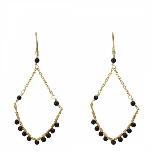 Black 'Candice' Earrings - Rainbowstone - Modalova