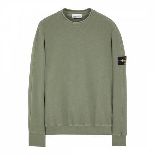 Sage Mock Turtleneck Fleece Sweatshirt - Stone Island - Modalova