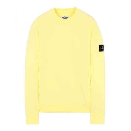 Yellow Crew Neck Fleece Sweatshirt - Stone Island - Modalova