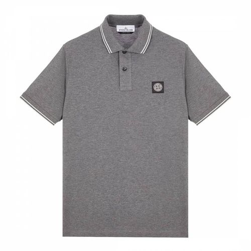 Contrast Trims Cotton Blend Polo Shirt - Stone Island - Modalova