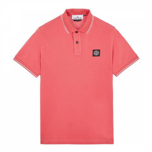 Pink Stretch Pique Polo Shirt - Stone Island - Modalova