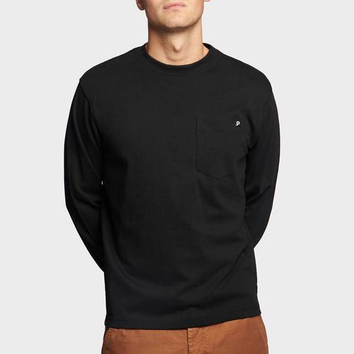 Black Cotton Pocket Detail T-Shirt - Penfield - Modalova