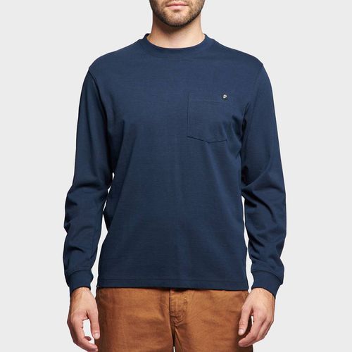 Navy Cotton Pocket Detail T-Shirt - Penfield - Modalova