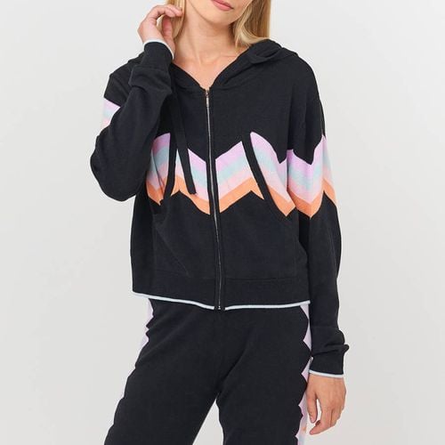 Black/Multi Ziggy Crop Zip Hoodie - Scott & Scott London - Modalova