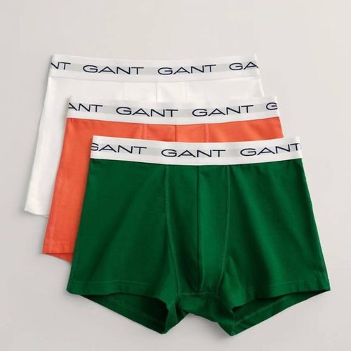 Green 3 Pack Cotton Blend Boxers - Gant - Modalova