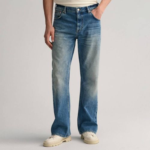 Mid Blue Wash Bootcut Jeans - Gant - Modalova