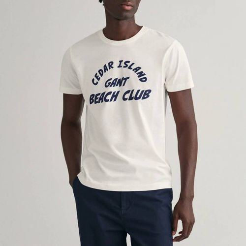 Graphic Chest Logo Cotton T-Shirt - Gant - Modalova