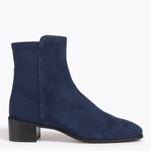 Suede City Block 45 Heeled Ankle Boot - Stuart Weitzman - Modalova