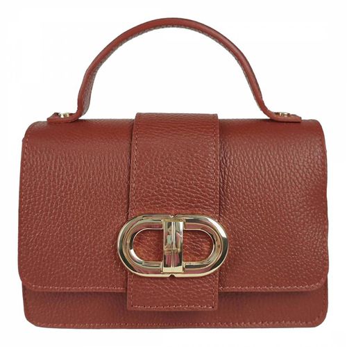 Tan Mini Dollar Leather Handbag - Bella Blanco - Modalova