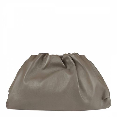 Taupe Leather Clutch Bag - Bella Blanco - Modalova