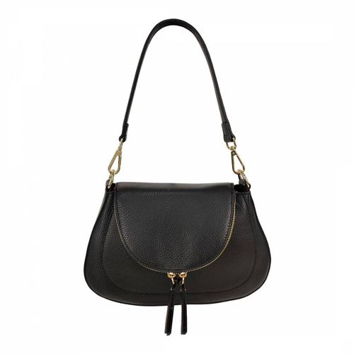 Black Dollar Leather Shoulder Bag - Bella Blanco - Modalova