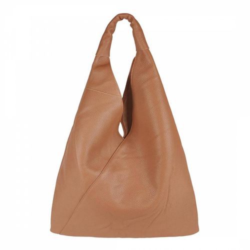Tan Dollar Leather Shoulder Bag - Bella Blanco - Modalova