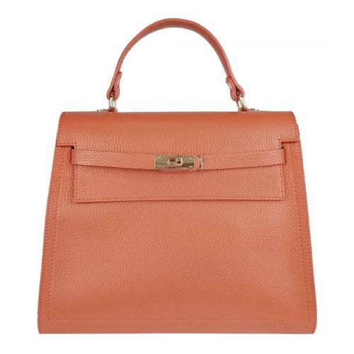 Orange Dollar Leather Handbag - Bella Blanco - Modalova
