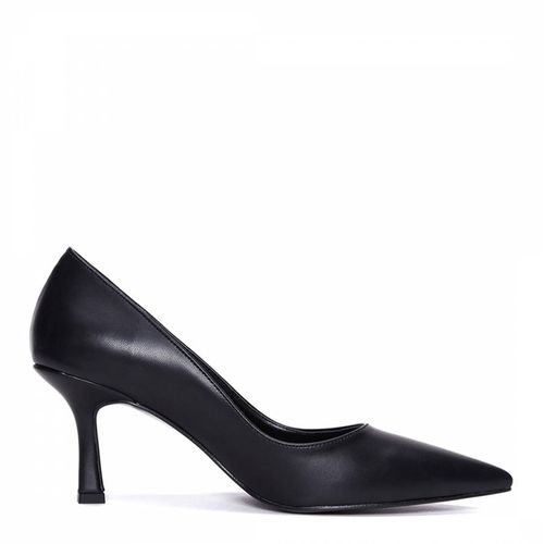 Black Pointed Toe Court Shoes - LAB78 - Modalova