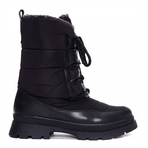 Black Technical Lace Up Long Boots - LAB78 - Modalova