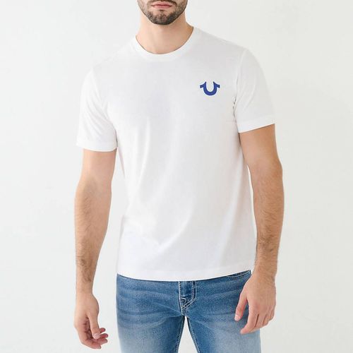 White Large Logo Cotton T-Shirt - True Religion - Modalova
