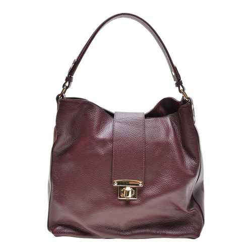Red Leather Top Handle Bag - Roberta M - Modalova