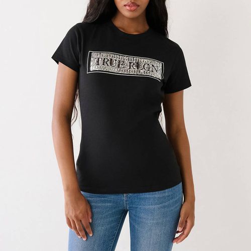 Black Sequin Cotton T-Shirt - True Religion - Modalova