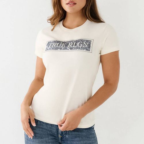 White Sequin Cotton T-Shirt - True Religion - Modalova