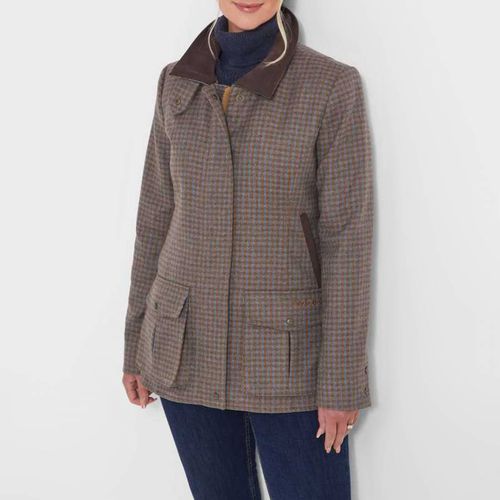 Brown Herringbone Tweed Wool Jacket - SchÃ¶ffel - Modalova