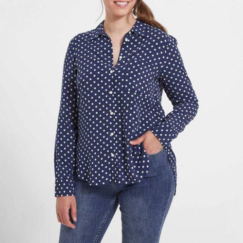 Navy Spotted Southwold Shirt - SchÃ¶ffel - Modalova