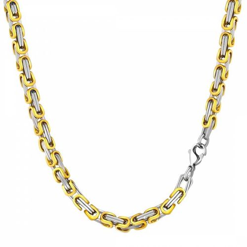 K & Silver Two Tone Link Necklace - Stephen Oliver - Modalova