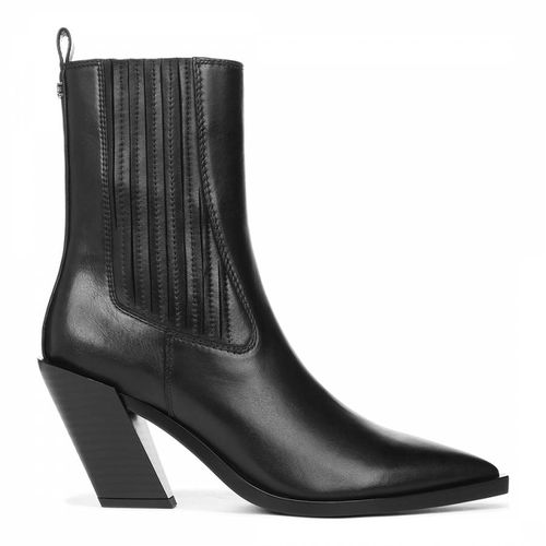 Black Mandey Leather Boot - Sam Edelman - Modalova