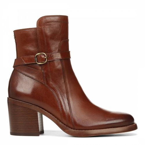 Brown Simona Leather Boot - Sam Edelman - Modalova