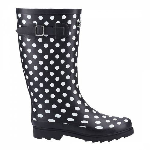 Women's Black Spotted Chilson Wellington Boots - Cotswold - Modalova