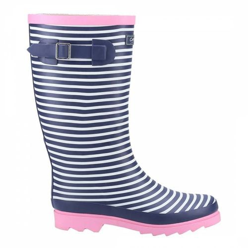 Women's Blue Striped Chilson Wellington Boots - Cotswold - Modalova