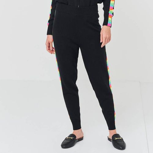 Black Rainbow Cotton Blend Joggers - Scott & Scott London - Modalova