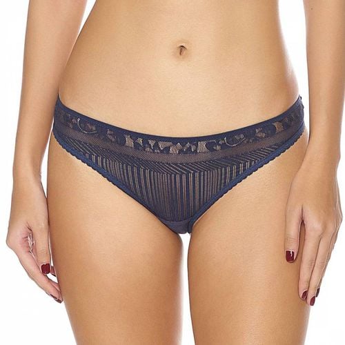 Navy Lace Thong - Huit - Modalova