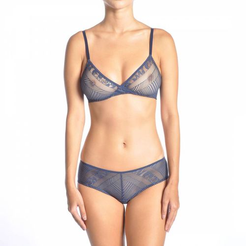 Navy Triangle Bra - Huit - Modalova