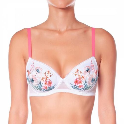 White Camelia Padded Bra - Huit - Modalova