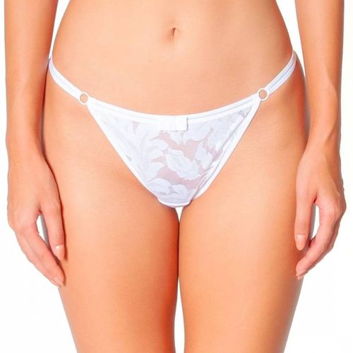 White Pansy Thong - Huit - Modalova